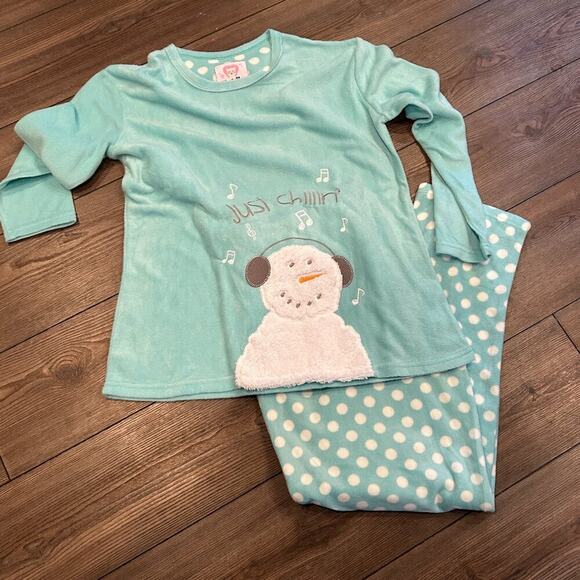 Cozy Critters Fleece Pajama Set - Size Medium - Picture 1 of 3